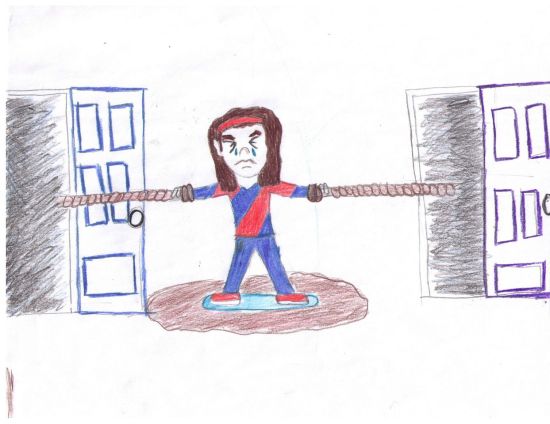 Child pic pulled between doors