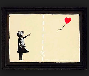 Divorce art child balloon cut here m