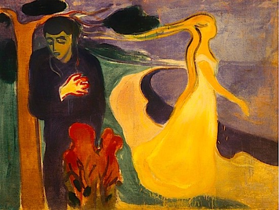 Artwork dad child bear flowing dress m